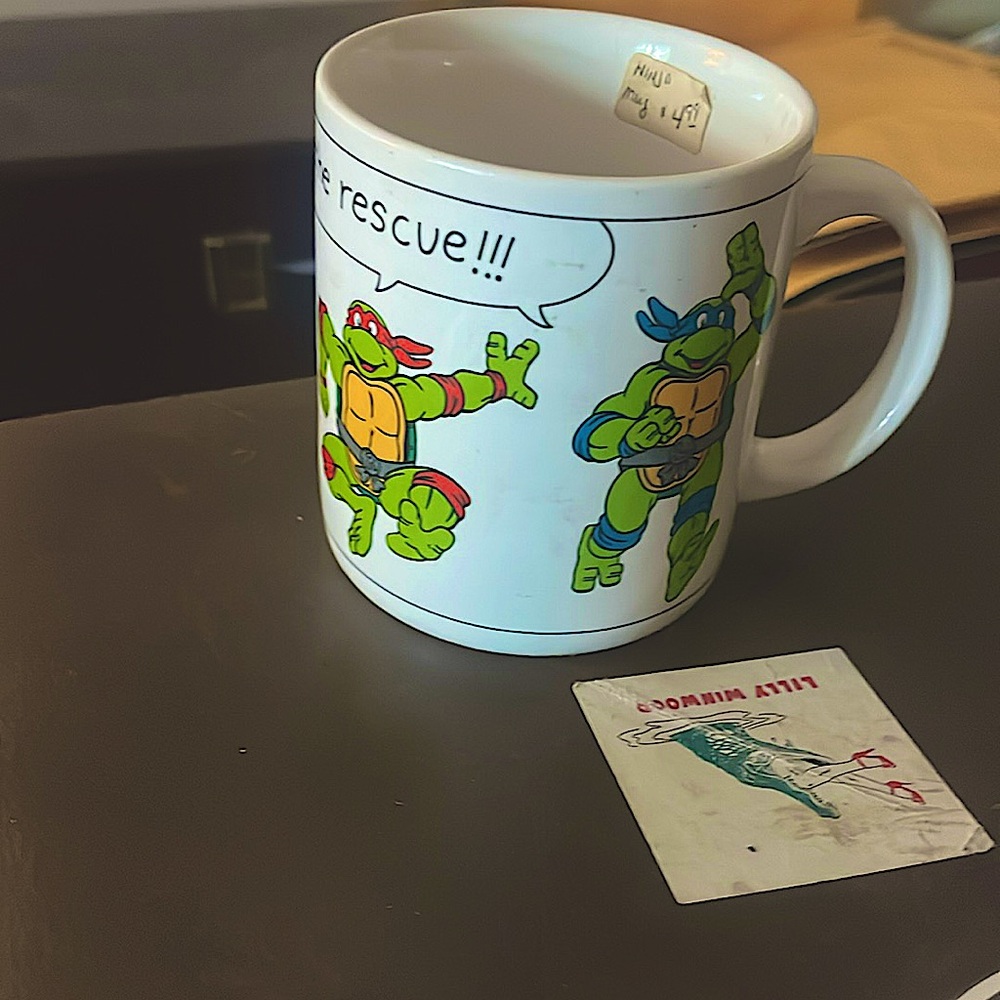 1990 ninja turtles coffee mug